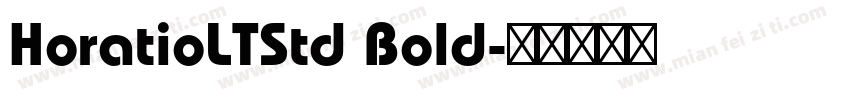 HoratioLTStd Bold字体转换
